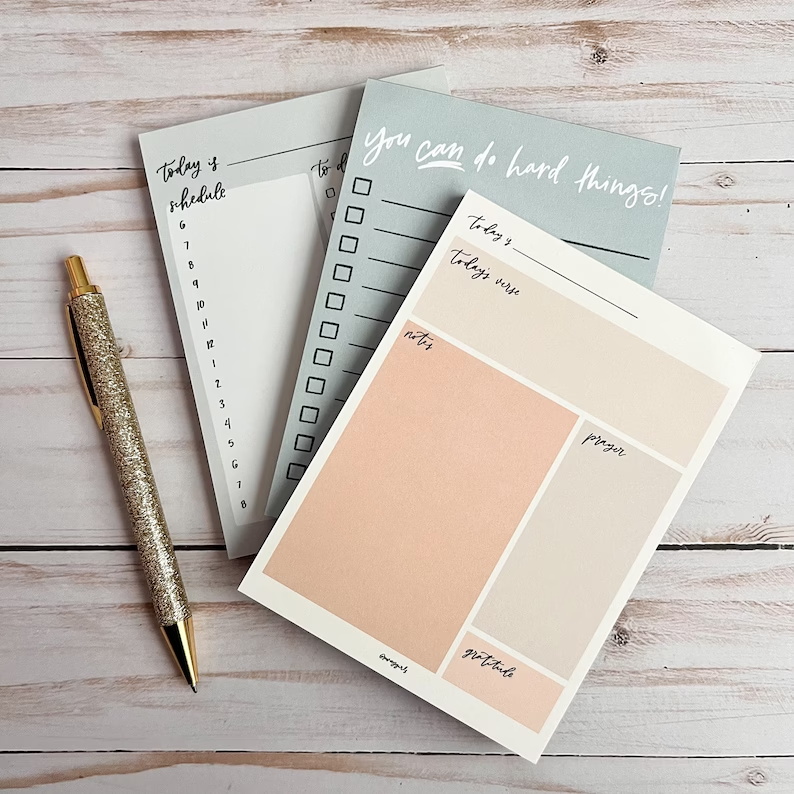 Custom Printing Tear Off Bible Study Christian Scripture Notepad Church Notebook