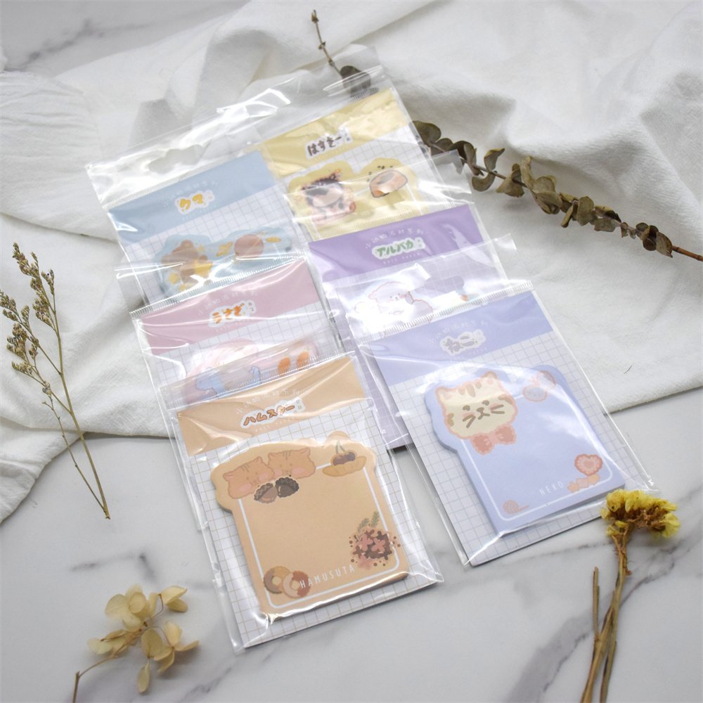 Low MOQ Custom Logo OEM Style Cartoon to do mini print promotional notepad custom kawaii cute memo pad