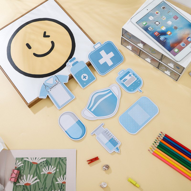 Accept a small quantity of Order for goods wholesale Free design customizable Nurse shape interest Sticky note