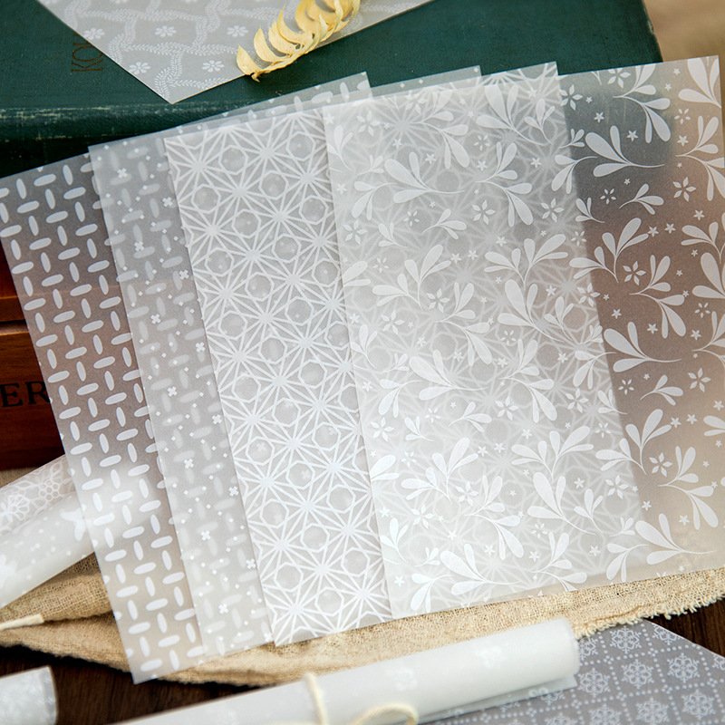 8sheets/pack material paper light time series literary and artistic small fresh handbook decorative materials 4 selection