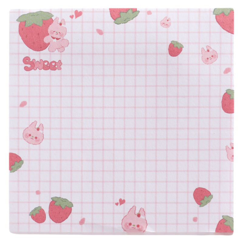 Cute kawaii self-adhesive memo pad sticky notes pad stationery custom sticky notes