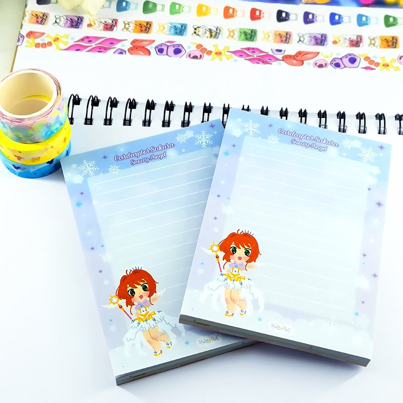 custom printed kawaii washi tape and memo pads cute shape stationery notepad manufacturer