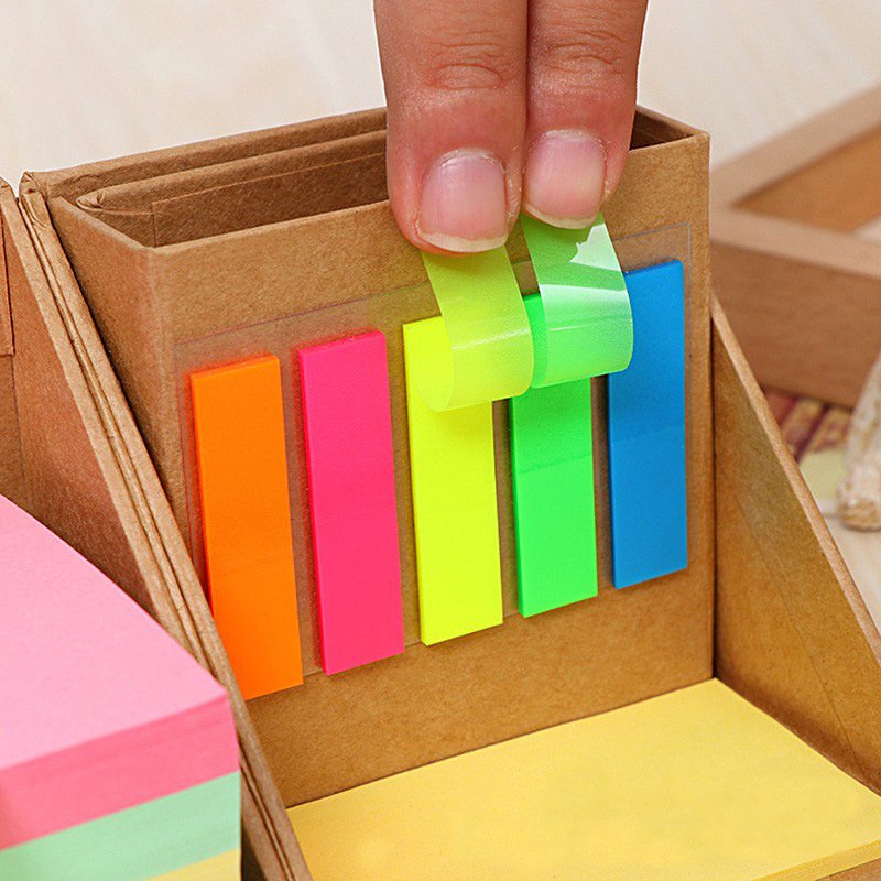 School & Office Cube Sticky Notes Folding Memo Cube With Memo Pad