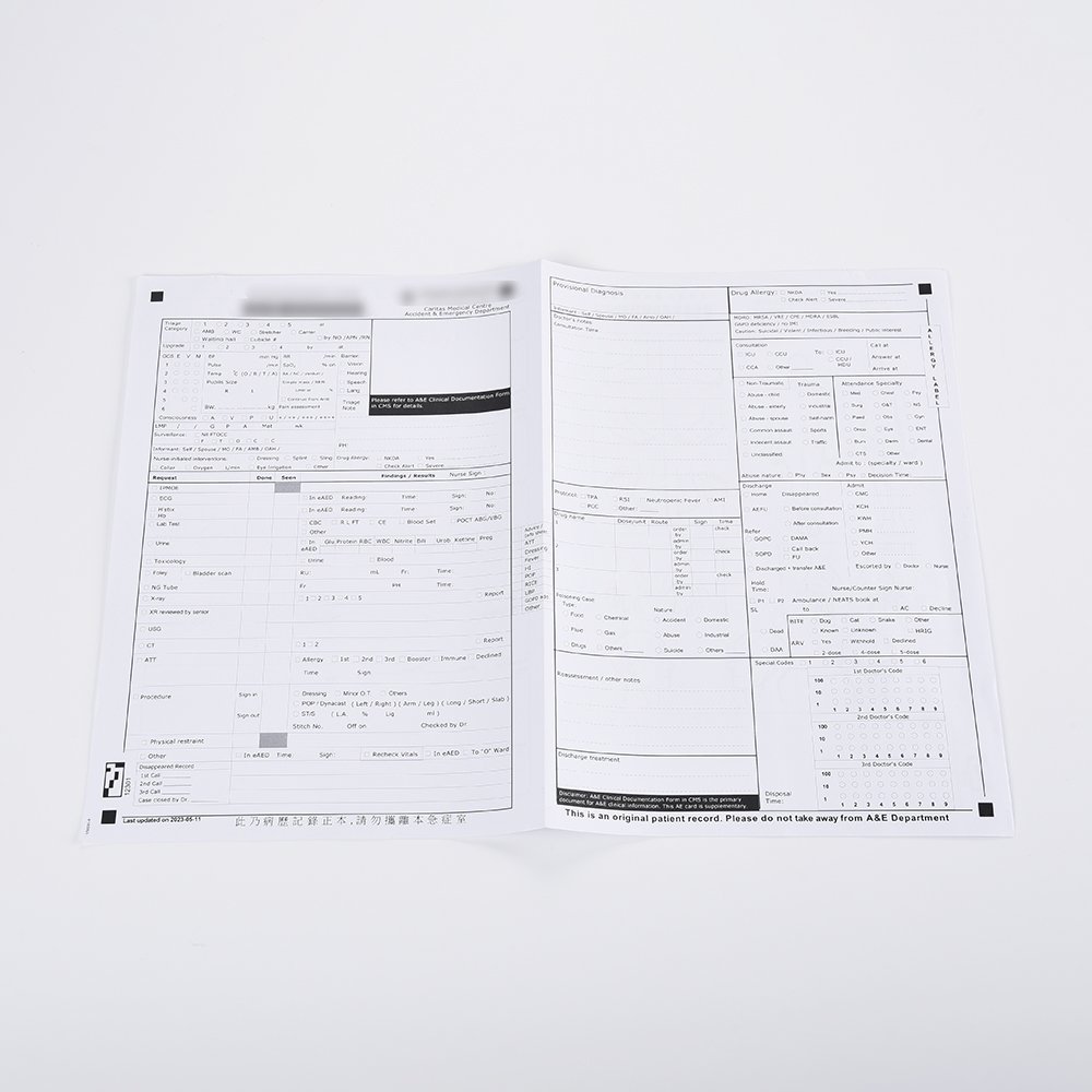Long Bond Paper Professional Accident Emergency Record Printing Paper For Hospital Use