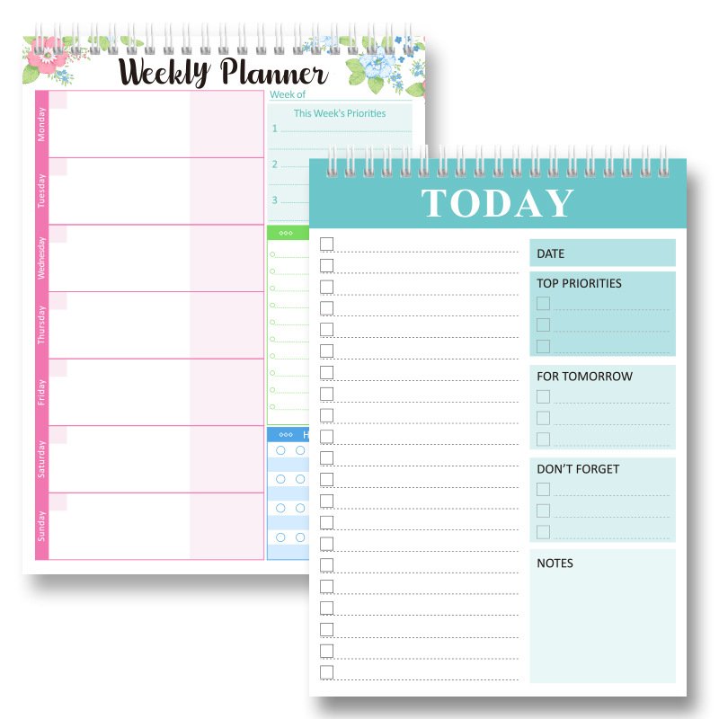 Custom Portable Daily Weekly Memo Pad Planner To Do List Notepads index note book