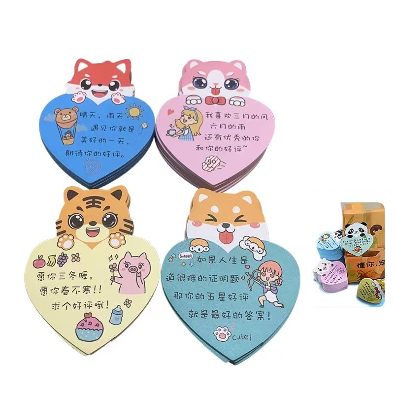Kawaii Sticky Notepad Memo Pads Office School Stationery Adhesive Stickers Posted it Sticky Note Pad Custom