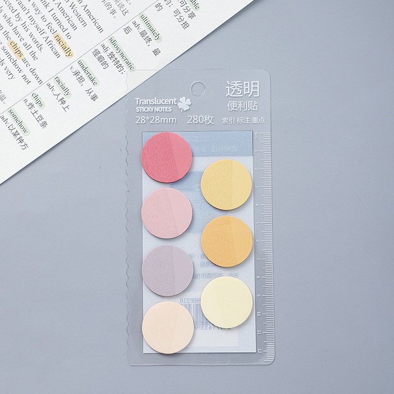 PET Clear Notepad Page Marker Transparent Sticky Notes Post Custom Index Tab Sticker Writable Memo Pad It Self Adhesive Bookmark