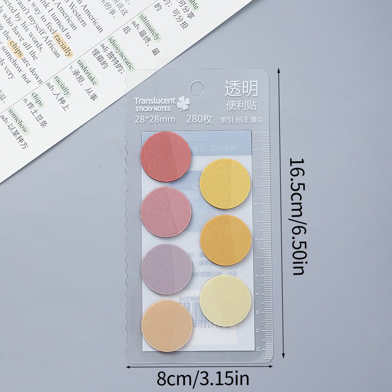 PET Clear Notepad Page Marker Transparent Sticky Notes Post Custom Index Tab Sticker Writable Memo Pad It Self Adhesive Bookmark
