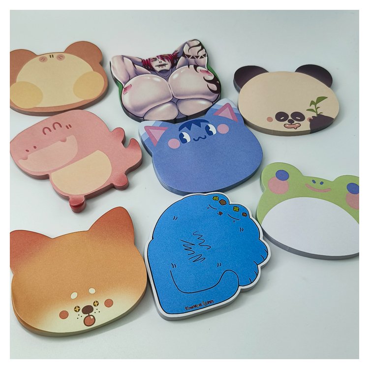 Cute Dog Printed Self-Adhesive and writing Set for Kids Perfect Gift Idea Daily Planner Clear Sticky Notes Memo Pad paper
