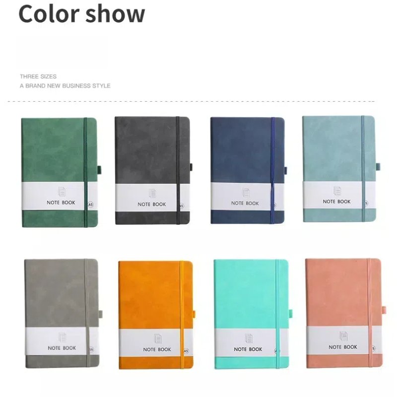 Factory Custom Logo Soft Cover Leather Notebook Stationery Supplies A5 A6 A7 Small Cute Diary Memo Pad Journal For School Office