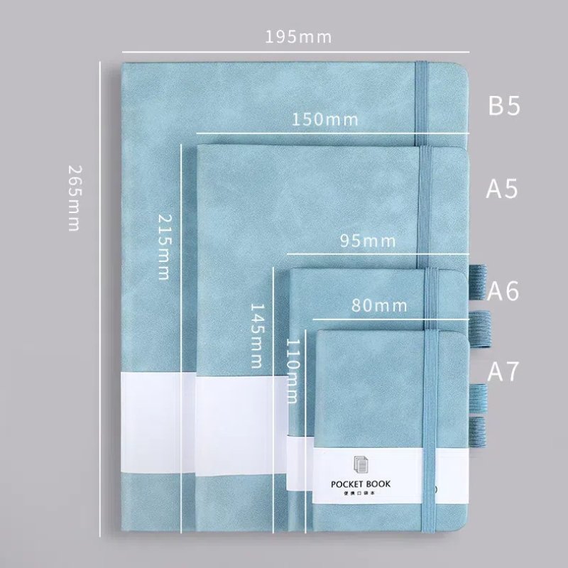 Factory Custom Logo Soft Cover Leather Notebook Stationery Supplies A5 A6 A7 Small Cute Diary Memo Pad Journal For School Office