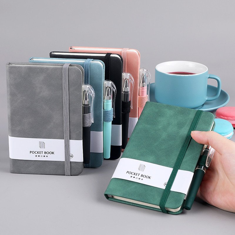 Factory Custom Logo Soft Cover Leather Notebook Stationery Supplies A5 A6 A7 Small Cute Diary Memo Pad Journal For School Office