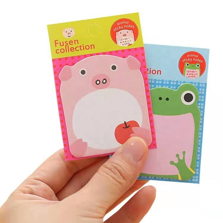 Animal series memo pads bookmark self adhesive sticker notes for school office supplies
