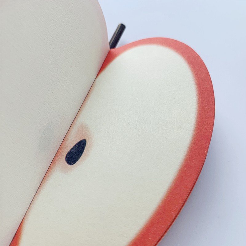 Korean Vegetable Art Decoration Non-adhesive Tear Off 3D Stereo Apple Pear Fruit Shaped Memo Paper Pad Students Sticky Notes