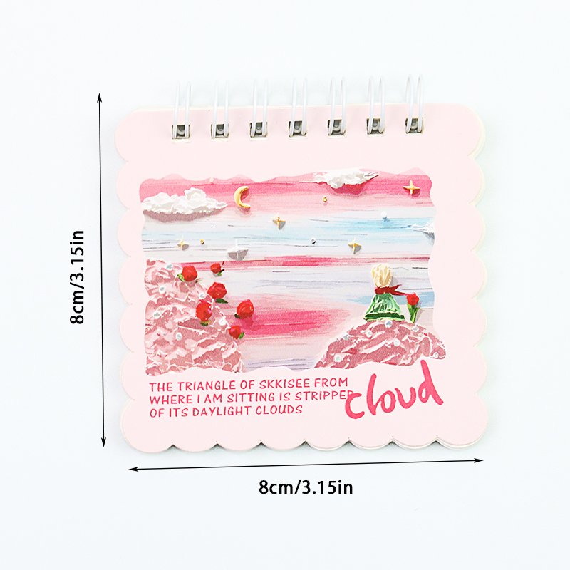 Cartoon ins Flower series coil notebook student stationery wholesale mini-Portable small notebook