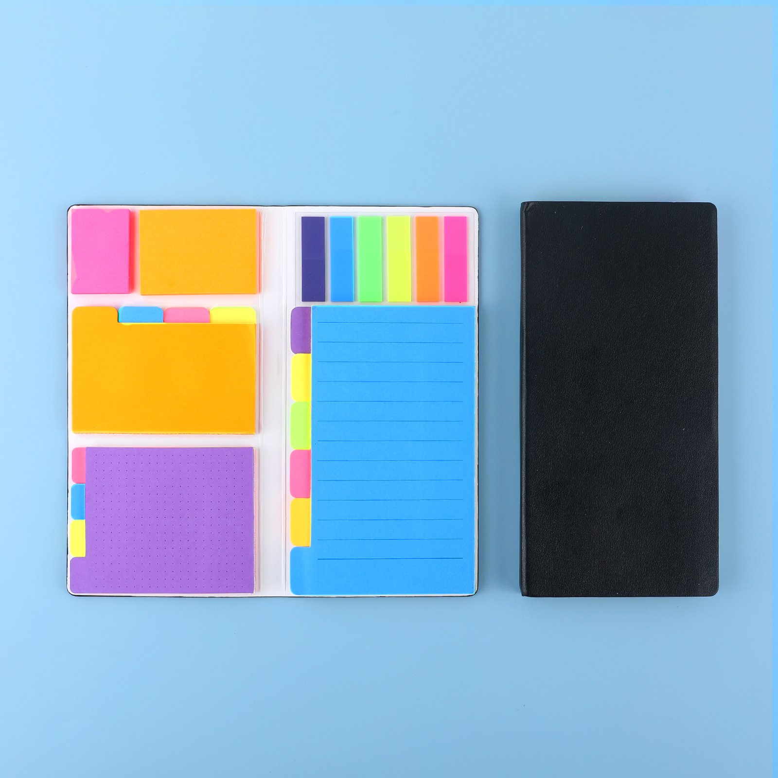D-08025 Folding Sticky Notes Set Good for Reminder sticky Note Memo Pad