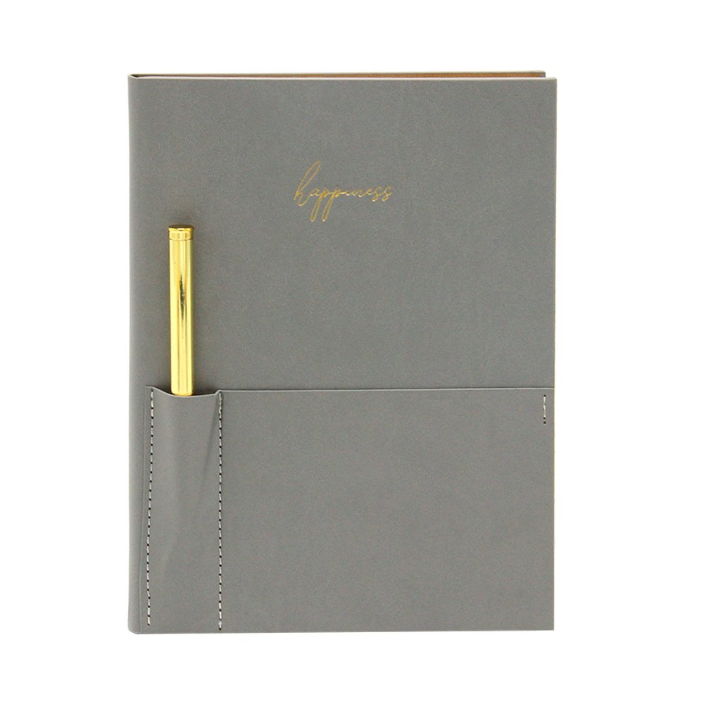 FSC Certified Office Supplies Customizable Logo Journal Dairy Notebook Note Book With Pen Hole For School Student Diary Paper