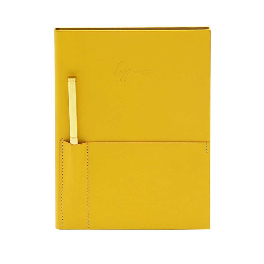 FSC Certified Office Supplies Customizable Logo Journal Dairy Notebook Note Book With Pen Hole For School Student Diary Paper