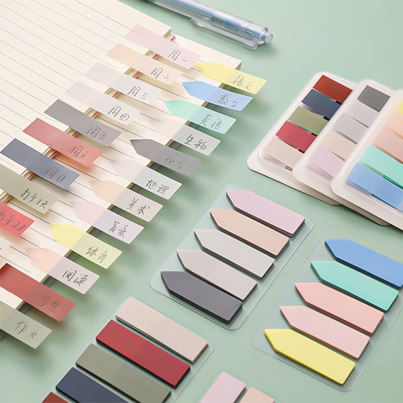 100 Sheets Colorful Sticky Notes Memo Pad Self Adhesive Bookmark Memo Sticker School Office Stationery Supplies