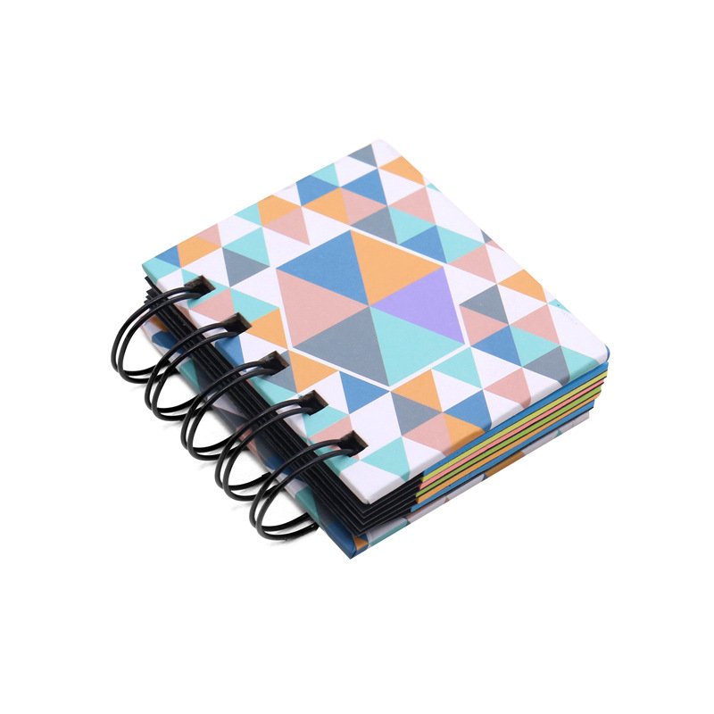 Customization Kraft Paper Detachable custom spiral stickers book tab reusable Stationery Simple Memo sticky note pads notepad