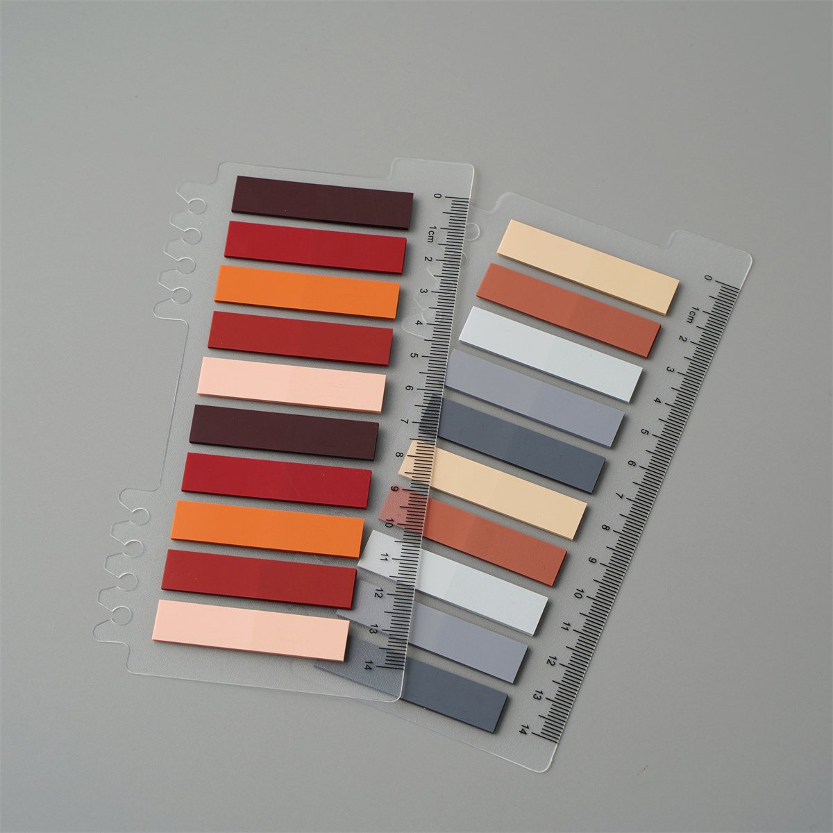 Wholesale Sticky Note Set Waterproof Transparent Color Papers Pads Note Reminders With Rule