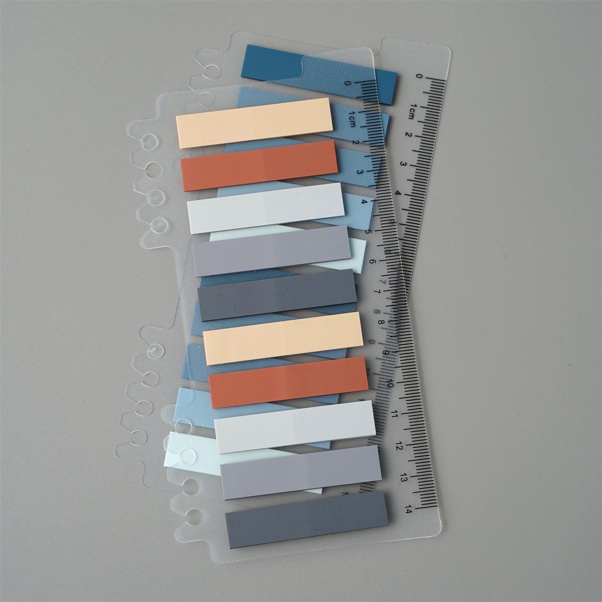 Wholesale Sticky Note Set Waterproof Transparent Color Papers Pads Note Reminders With Rule