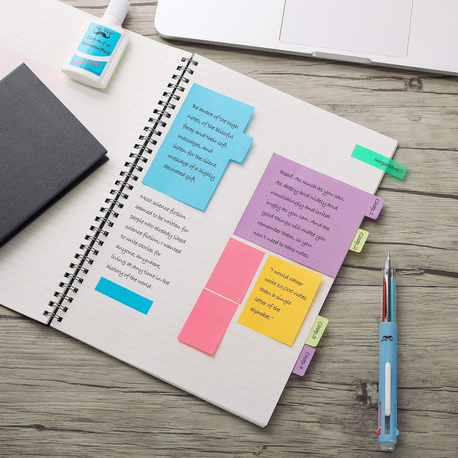 Bible Sticky Notes Set, 410 Pack, School, Office Supplies, Planner Sticky Note Dividers Tabs, Book Notes