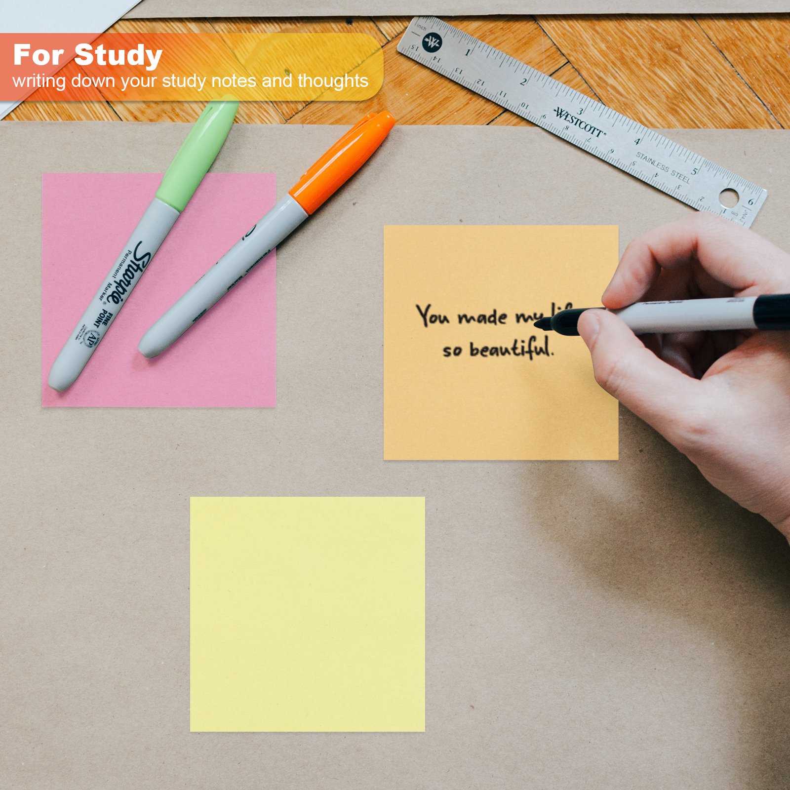 EAGLE Hot Sale Sticky Note Stationery 100x6 Sheets Combination Sticky Notes