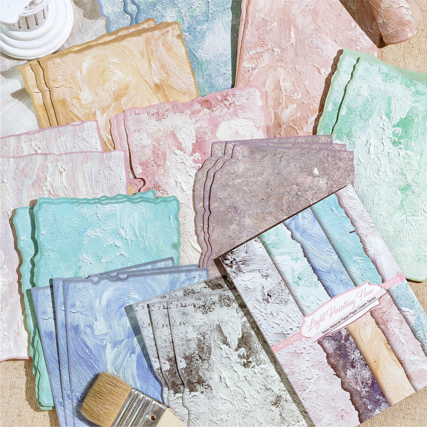Versatile Notebook Fresh Hand Book Loose Leaf Paper Material for Note Taking Background Memo Pads