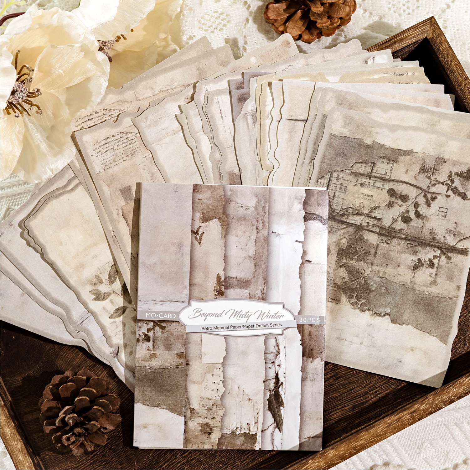 Versatile Notebook Fresh Hand Book Loose Leaf Paper Material for Note Taking Background Memo Pads