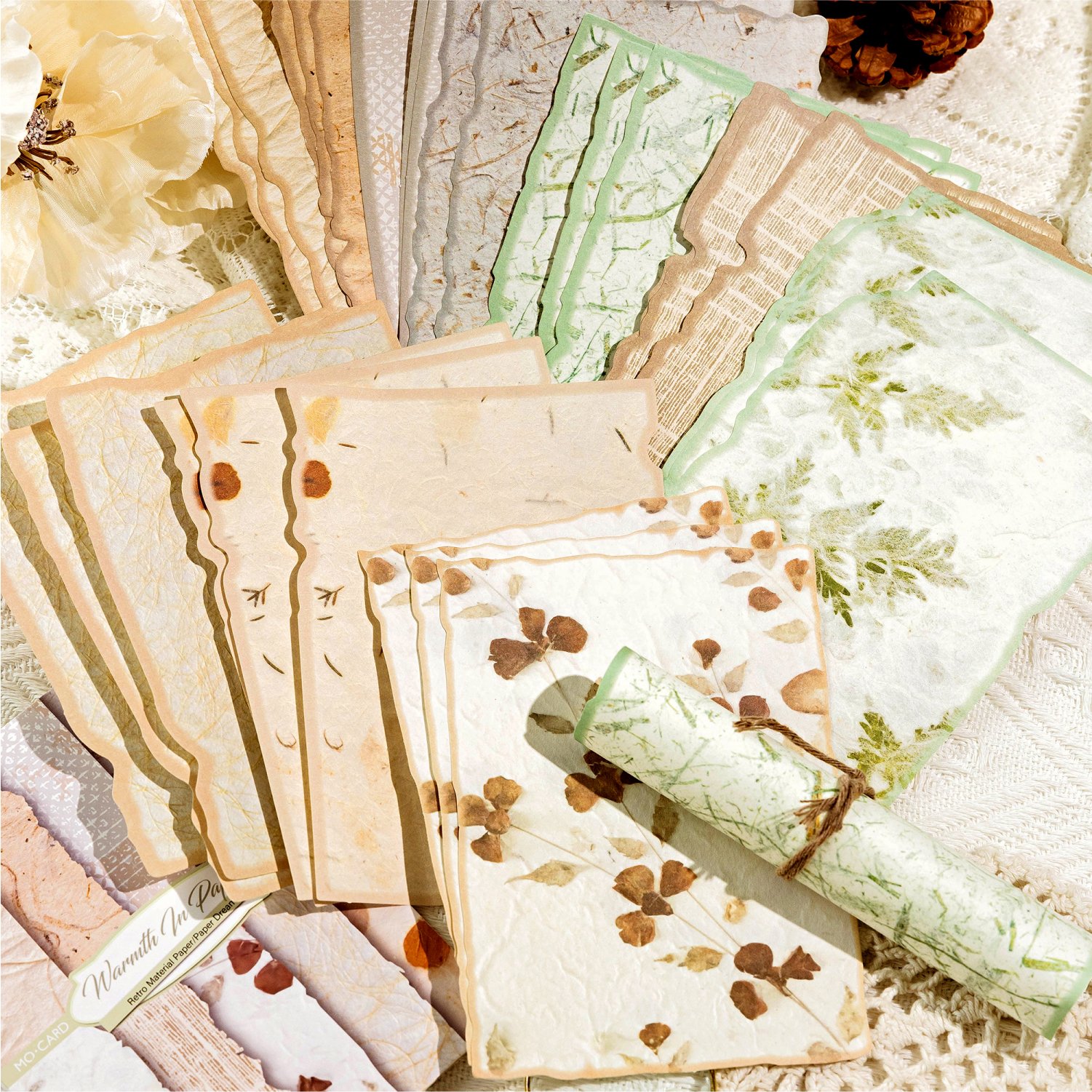 Versatile Notebook Fresh Hand Book Loose Leaf Paper Material for Note Taking Background Memo Pads