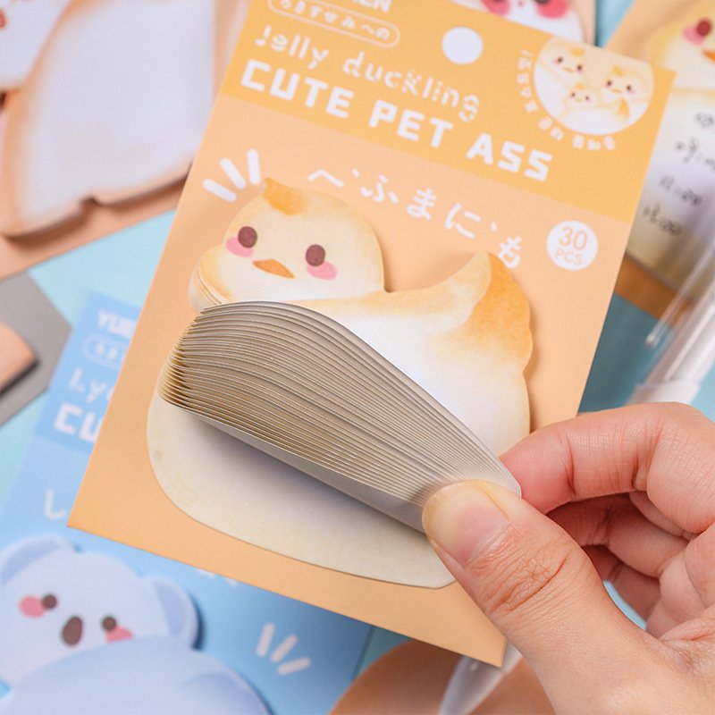 High Quality Animal-shaped Sticky Note Cute Cat Rabbit Sheep Dog Memo Pad Eco-friendly N Times Decoration Message Note Sticker