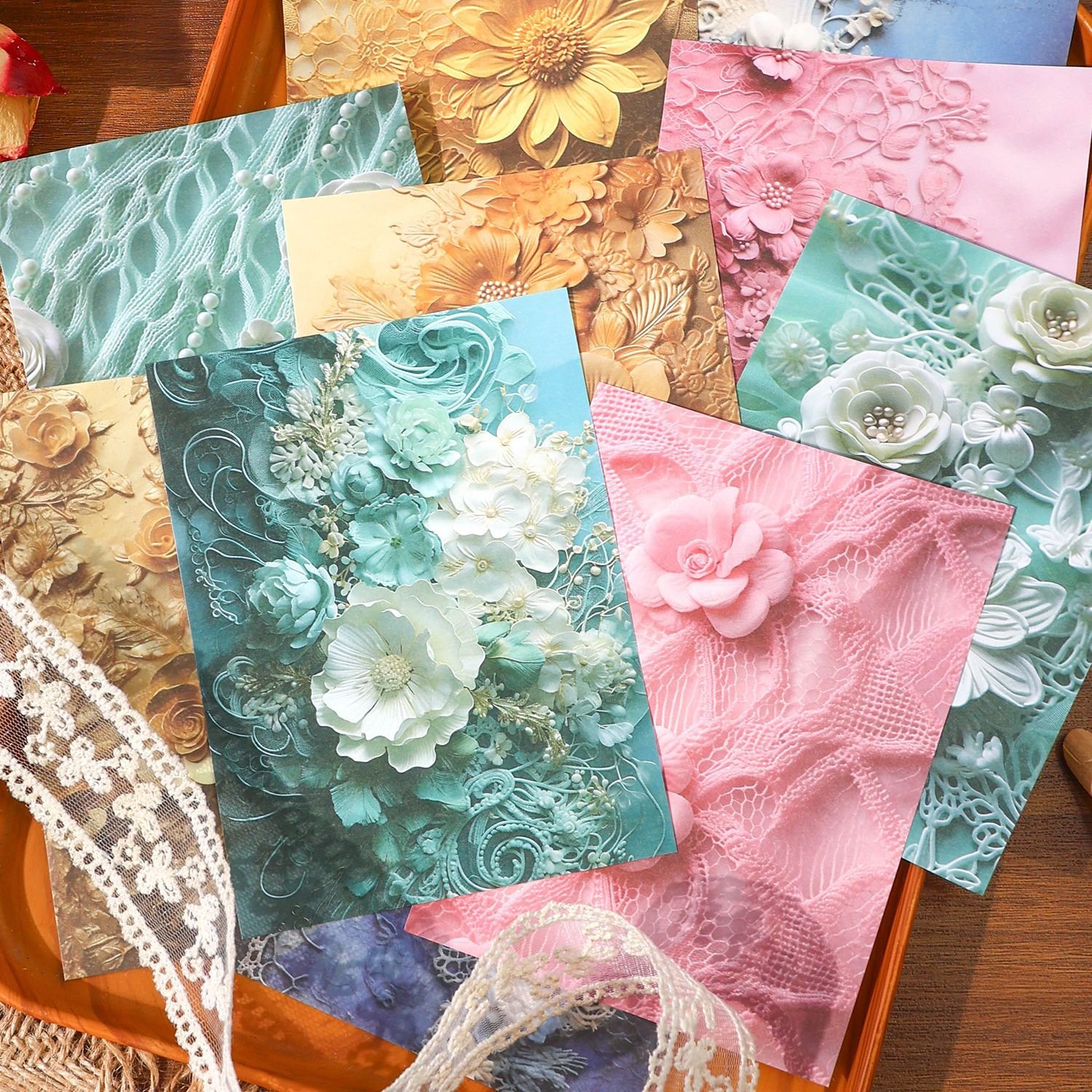 30pcs/pack Princess of Versailles series vintage rococo style handbook material paper handbook collage