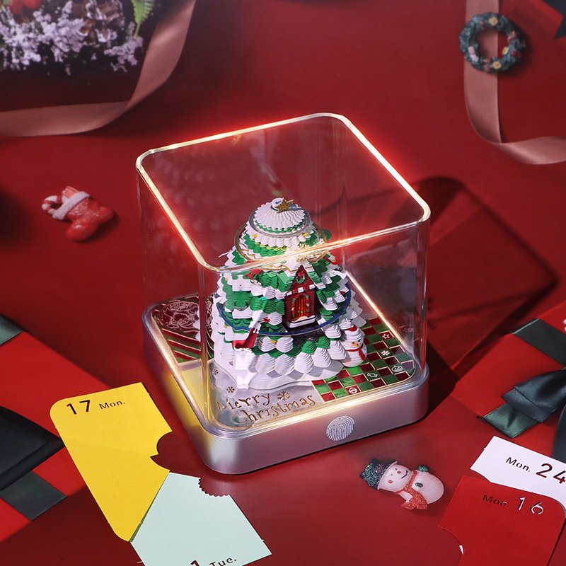 Christmas Tree Style 3D Calendar 2025 New Products Ideas Diy Papercraft Note Cube Paper Block Promotional 3D Memo Pad