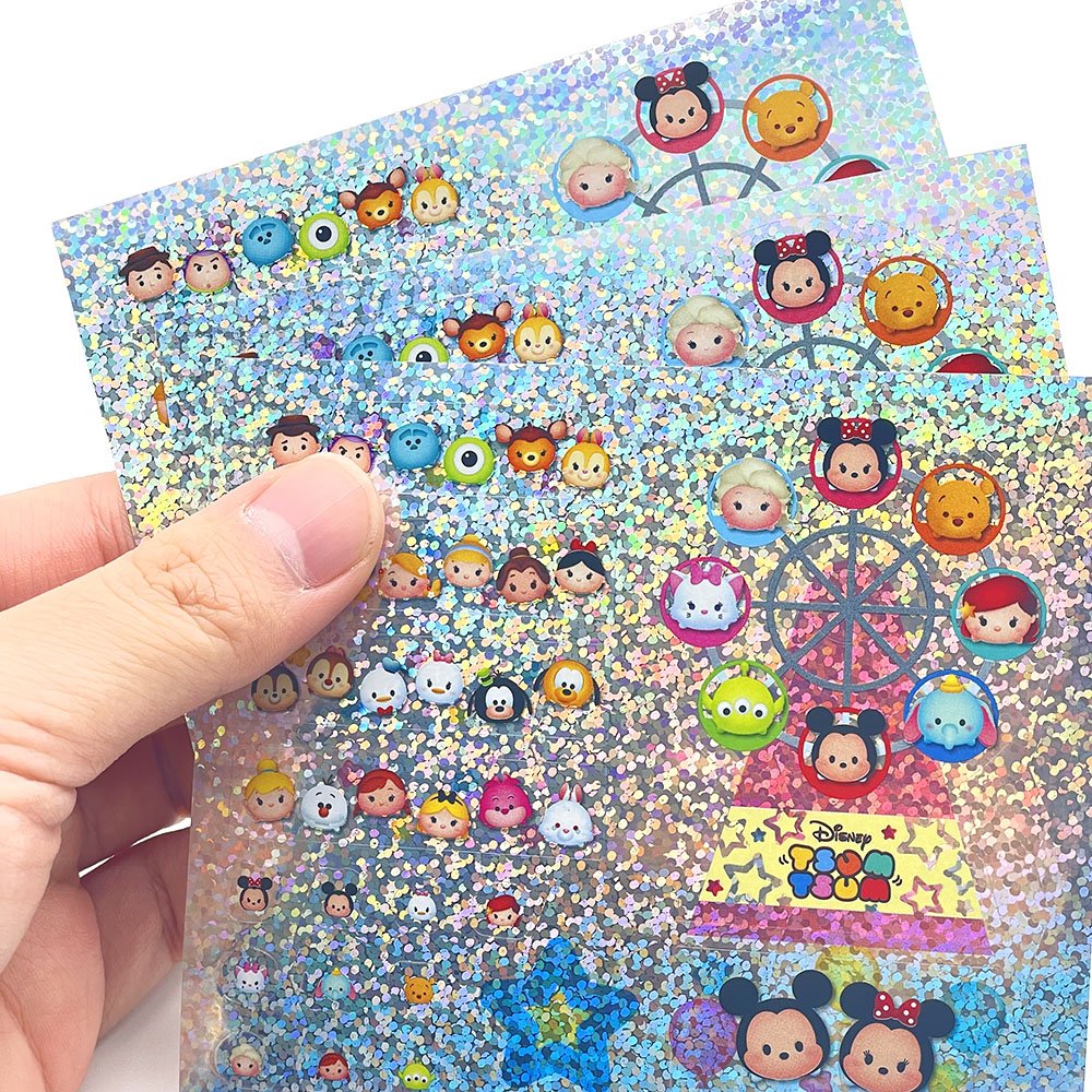 Hot Sale Custom Planner Shiny Kiss Cut Sticker Sheet Hologram Foil