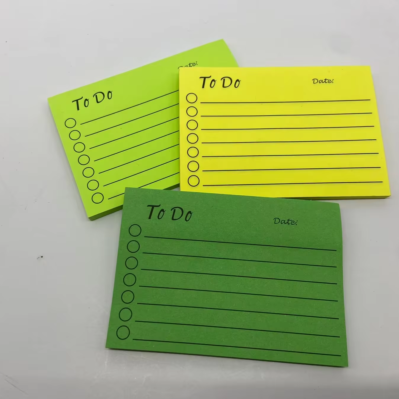 9 Bright Lined To Do Sticky Notes Large Ruled Post Sticky Colorful Super Sticking Power Memo Pads