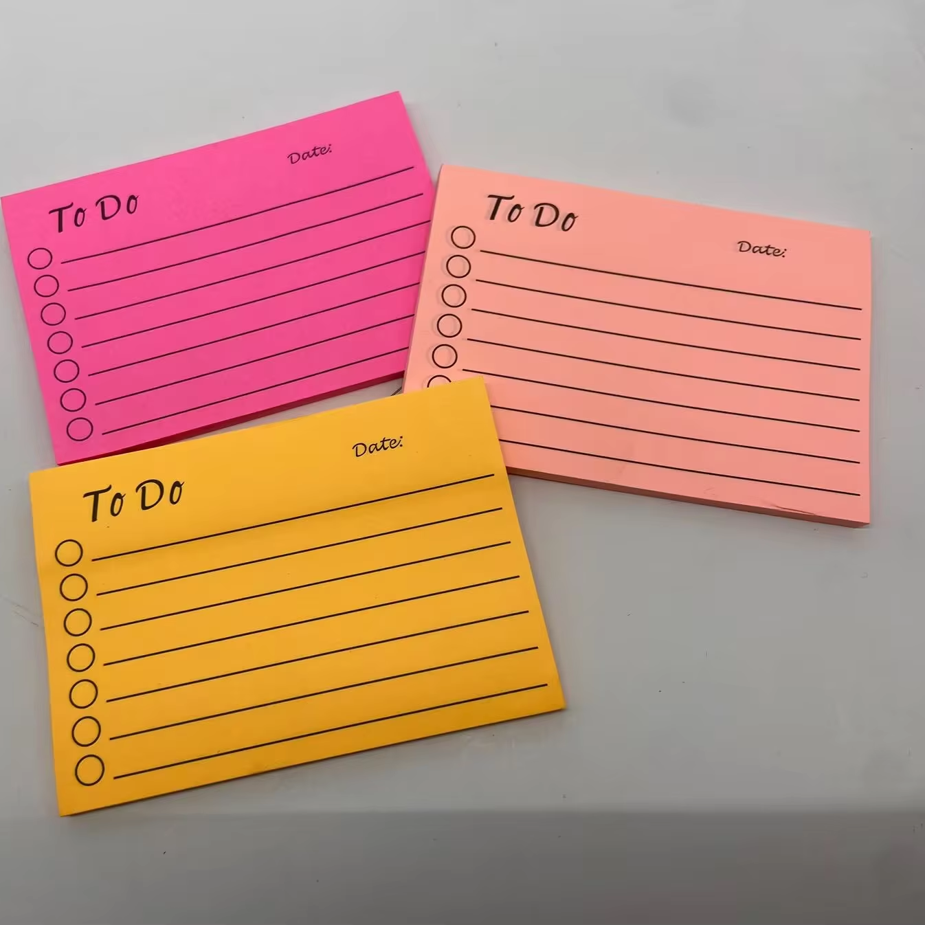 9 Bright Lined To Do Sticky Notes Large Ruled Post Sticky Colorful Super Sticking Power Memo Pads
