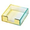 Wholesale Square Memo Pad Case Table Accessories Gift Stationery Box Acrylic Notepad Holder