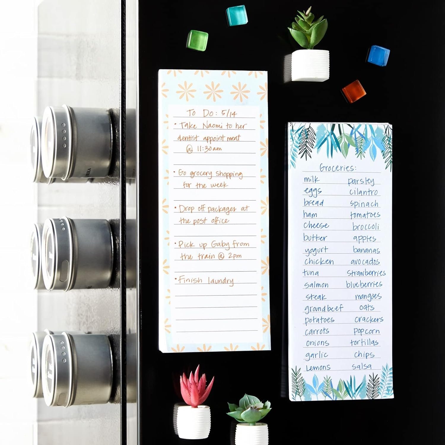 Custom Design Fridge Magnetic Daily Planner To Do List Board Notes Memo Pad Set Calendar