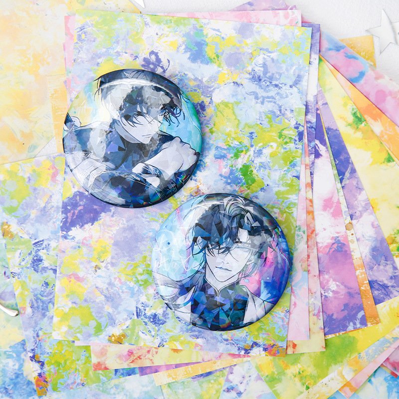 20pcs/pack Fable See Sincerity Dream Phantom Series Dual material flow linen background material paper dream handbook