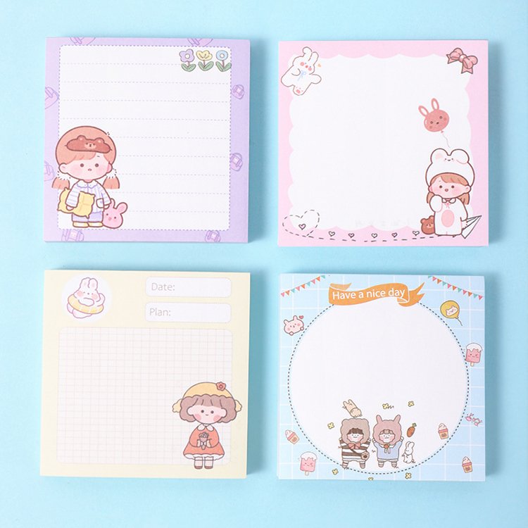 Study Work Daily Life Wholesale Professional Customized Memo Pad Memo Color Labels Stickers Affirmation Sticky Notes