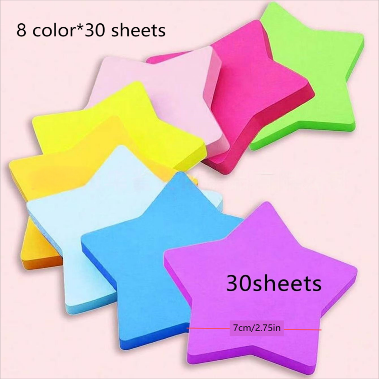 Widely Used Superior Quality 8 colors Multi-Colored Memo Pads Color Self-Adhesive Note Easy Sticky Note