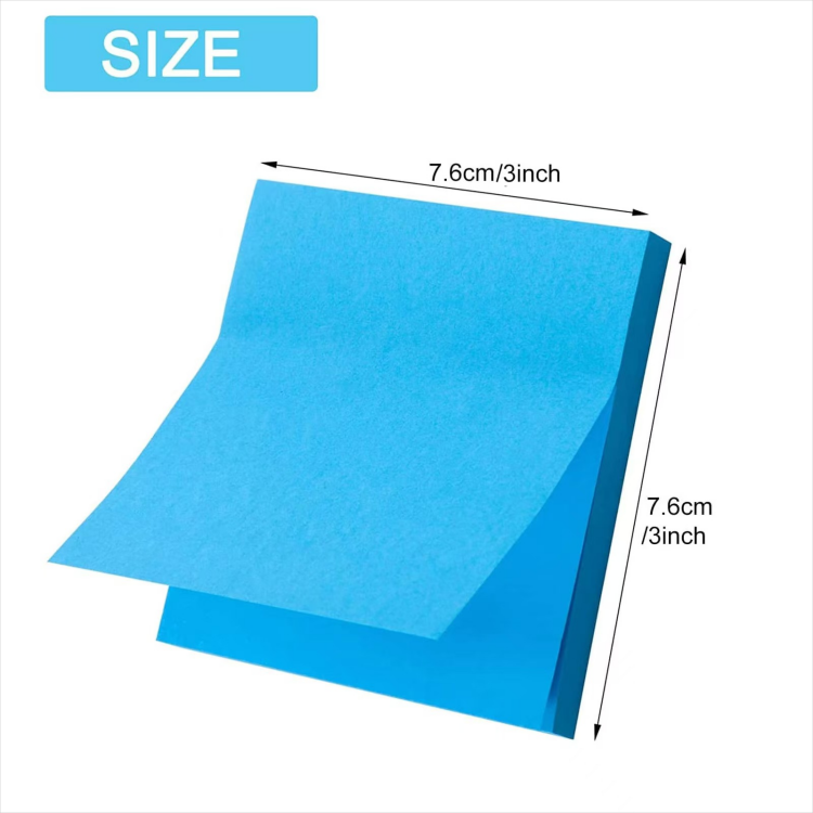 Widely Used Superior Quality 8 colors Multi-Colored Memo Pads Color Self-Adhesive Note Easy Sticky Note