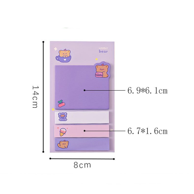 Custom Multi Color Cute Dual specification customized Memo Pad Notepad Personalized Sticky Notes