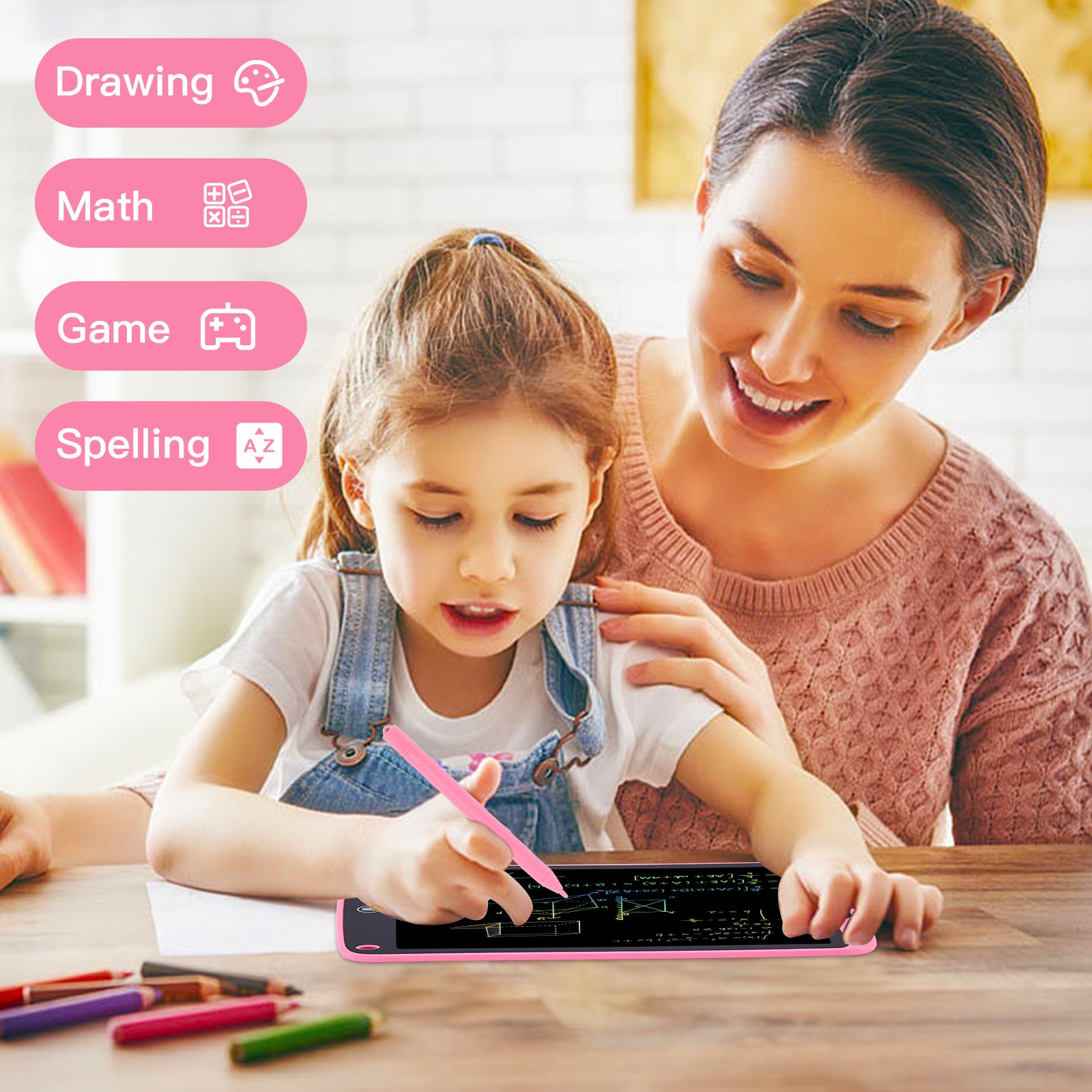Other Toys Student Gifts 10 Inch Lcd Writing Tablet Memo Pads Color Handwriting Writing Board Digital Drawing Tablet For Kids