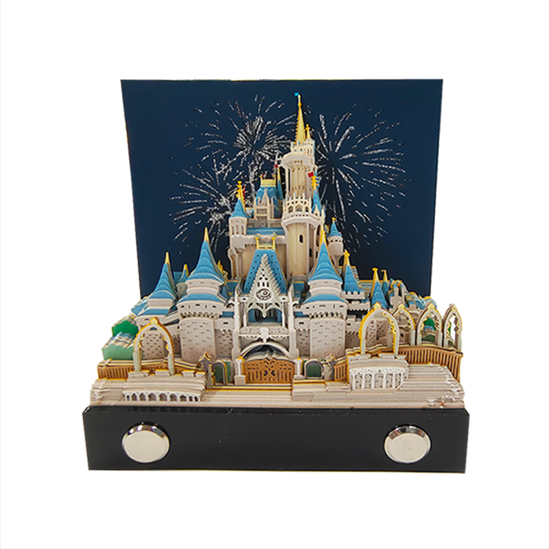 2025 New High Quality Aesthetic and Creative Gift Fairy Tale Princess Castle 3D Paper Carved Memo