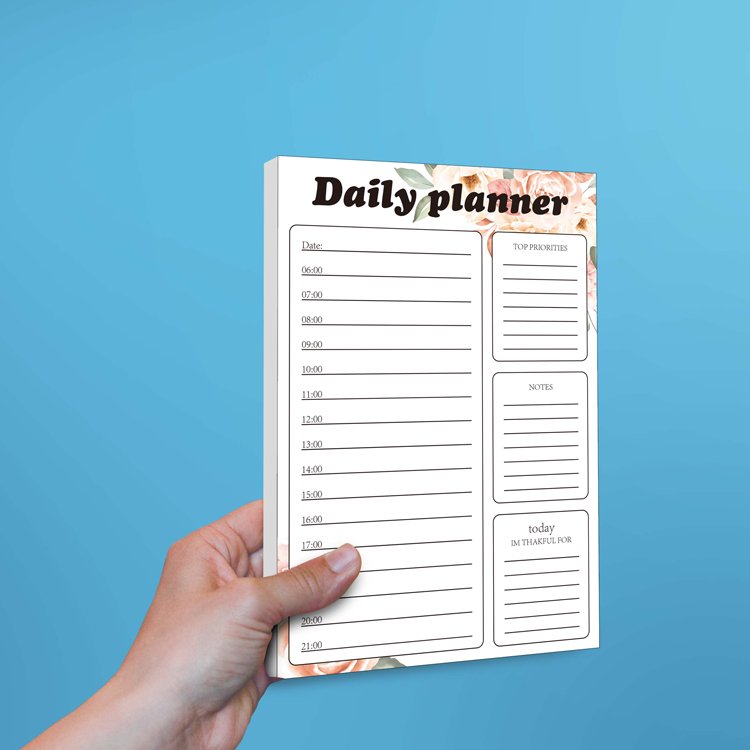 Promotional Custom Grid Notepad Printing To Do List Notepad Memo Pad