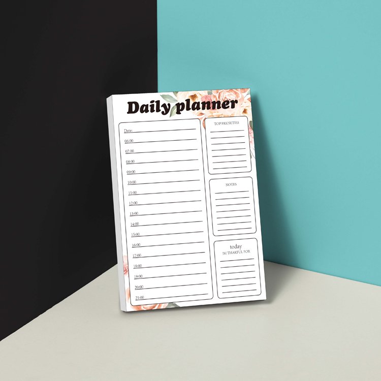 Promotional Custom Grid Notepad Printing To Do List Notepad Memo Pad