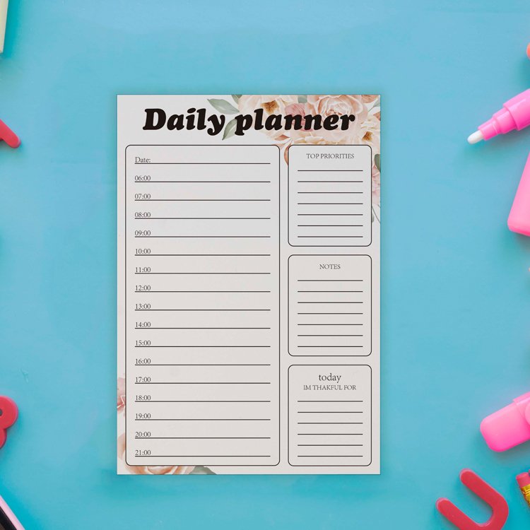 Promotional Custom Grid Notepad Printing To Do List Notepad Memo Pad