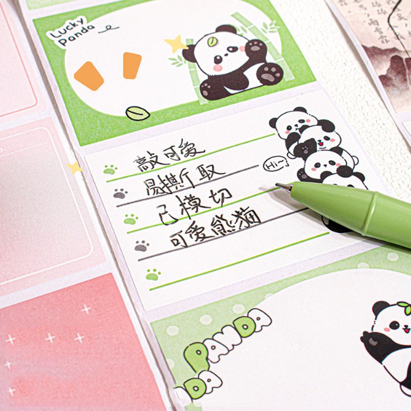 HK Cartoon pull-out sticky notes for students to tear off sticky notes for study and office notes